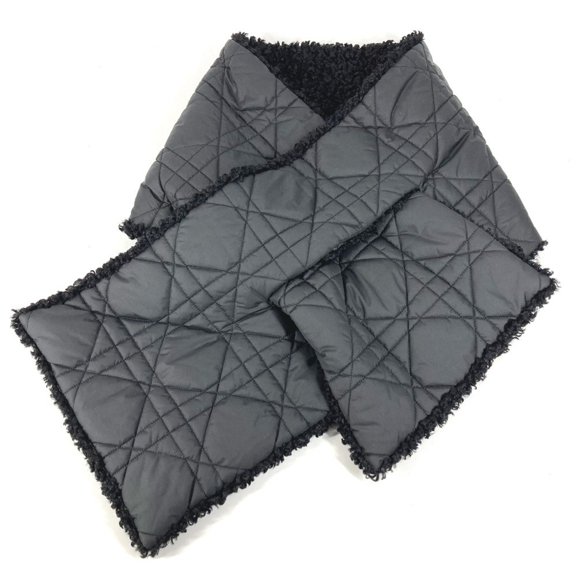 Christian Dior Dior Fur Accessory Scarf For Men And Women, Black.